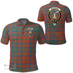 Scottish Matheson Ancient Clan Tartan Polo Shirt - Crest Classic Scottish Plaid Tartan Plaid