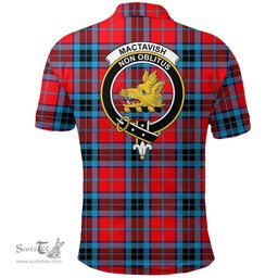 Scottish Mactavish Modern Clan Tartan Polo Shirt - Crest Classic Scottish Plaid Tartan Plaid