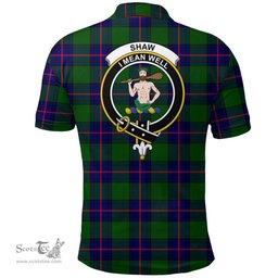 Scottish Shaw Modern Clan Tartan Polo Shirt - Crest Classic Scottish Plaid Tartan Plaid