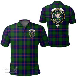 Scottish Shaw Modern Clan Tartan Polo Shirt - Crest Classic Scottish Plaid Tartan Plaid