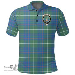 Scottish Macintyre Hunting Ancient Clan Tartan Polo Shirt - Crest Classic Scottish Plaid Tartan Plaid