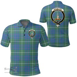 Scottish Macintyre Hunting Ancient Clan Tartan Polo Shirt - Crest Classic Scottish Plaid Tartan Plaid