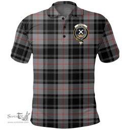 Scottish Moffat Modern Clan Tartan Polo Shirt - Crest Classic Scottish Plaid Tartan Plaid