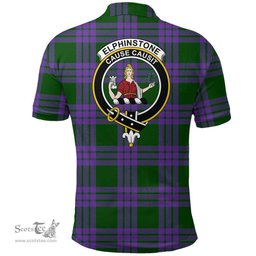 Scottish Elphinstone Clan Tartan Polo Shirt - Crest Classic Scottish Plaid Tartan Plaid
