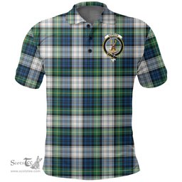 Scottish Gordon Dress Ancient Clan Tartan Polo Shirt - Crest Classic Scottish Plaid Tartan Plaid