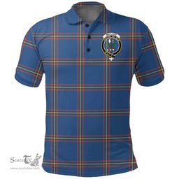 Scottish Maclaine Of Loch Buie Clan Tartan Polo Shirt - Crest Classic Scottish Plaid Tartan Plaid