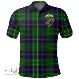 Scottish Leslie Hunting Ancient Clan Tartan Polo Shirt - Crest Classic Scottish Plaid Tartan Plaid