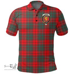 Scottish Cumming Modern Clan Tartan Polo Shirt - Crest Classic Scottish Plaid Tartan Plaid