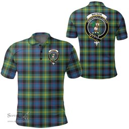 Scottish Watson Ancient Clan Tartan Polo Shirt - Crest Classic Scottish Plaid Tartan Plaid