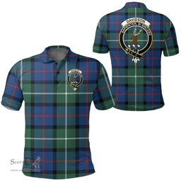 Scottish Davidson Of Tulloch Clan Tartan Polo Shirt - Crest Classic Scottish Plaid Tartan Plaid
