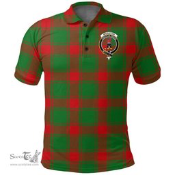 Scottish Middleton Modern Clan Tartan Polo Shirt - Crest Classic Scottish Plaid Tartan Plaid