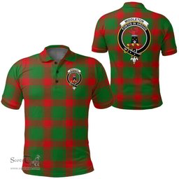 Scottish Middleton Modern Clan Tartan Polo Shirt - Crest Classic Scottish Plaid Tartan Plaid