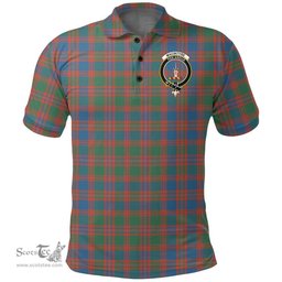 Scottish Macintyre Ancient Clan Tartan Polo Shirt - Crest Classic Scottish Plaid Tartan Plaid