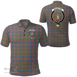Scottish Macintyre Ancient Clan Tartan Polo Shirt - Crest Classic Scottish Plaid Tartan Plaid