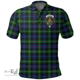 Scottish Mackenzie Modern Clan Tartan Polo Shirt - Crest Classic Scottish Plaid Tartan Plaid