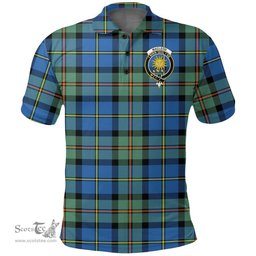 Scottish Macleod Of Harris Ancient Clan Tartan Polo Shirt - Crest Classic Scottish Plaid Tartan Plaid