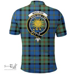 Scottish Macleod Of Harris Ancient Clan Tartan Polo Shirt - Crest Classic Scottish Plaid Tartan Plaid