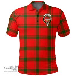 Scottish Macdonald Of Sleat Clan Tartan Polo Shirt - Crest Classic Scottish Plaid Tartan Plaid