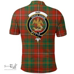 Scottish Hay Ancient Clan Tartan Polo Shirt - Crest Classic Scottish Plaid Tartan Plaid