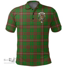Scottish Mackinnon Hunting Modern Clan Tartan Polo Shirt - Crest Classic Scottish Plaid Tartan Plaid