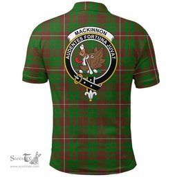 Scottish Mackinnon Hunting Modern Clan Tartan Polo Shirt - Crest Classic Scottish Plaid Tartan Plaid