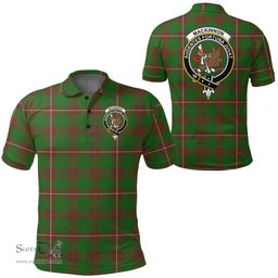 Scottish Mackinnon Hunting Modern Clan Tartan Polo Shirt - Crest Classic Scottish Plaid Tartan Plaid