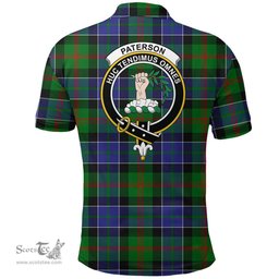 Scottish Paterson Clan Tartan Polo Shirt - Crest Classic Scottish Plaid Tartan Plaid