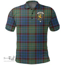 Scottish Nicolson Hunting Ancient Clan Tartan Polo Shirt - Crest Classic Scottish Plaid Tartan Plaid