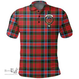 Scottish Macduff Modern Clan Tartan Polo Shirt - Crest Classic Scottish Plaid Tartan Plaid