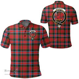 Scottish Macduff Modern Clan Tartan Polo Shirt - Crest Classic Scottish Plaid Tartan Plaid