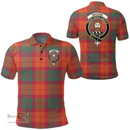 Scottish Macnab Ancient Clan Tartan Polo Shirt - Crest Classic Scottish Plaid Tartan Plaid