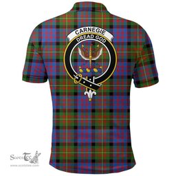 Scottish Carnegie Ancient Clan Tartan Polo Shirt - Crest Classic Scottish Plaid Tartan Plaid