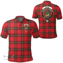 Scottish Seton Modern Clan Tartan Polo Shirt - Crest Classic Scottish Plaid Tartan Plaid