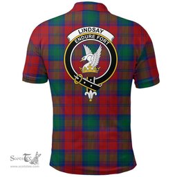 Scottish Lindsay Modern Clan Tartan Polo Shirt - Crest Classic Scottish Plaid Tartan Plaid