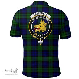 Scottish Campbell Modern Clan Tartan Polo Shirt - Crest Classic Scottish Plaid Tartan Plaid