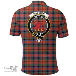 Scottish Macduff Ancient Clan Tartan Polo Shirt - Crest Classic Scottish Plaid Tartan Plaid