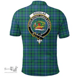 Scottish Douglas Ancient Clan Tartan Polo Shirt - Crest Classic Scottish Plaid Tartan Plaid