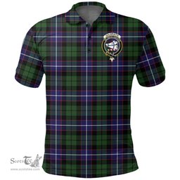 Scottish Galbraith Modern Clan Tartan Polo Shirt - Crest Classic Scottish Plaid Tartan Plaid