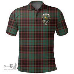 Scottish Buchan Ancient Clan Tartan Polo Shirt - Crest Classic Scottish Plaid Tartan Plaid