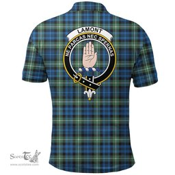 Scottish Lamont Ancient Clan Tartan Polo Shirt - Crest Classic Scottish Plaid Tartan Plaid