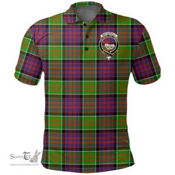 Scottish Macdonald Of Clanranald Clan Tartan Polo Shirt - Crest Classic Scottish Plaid Tartan Plaid