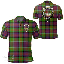 Scottish Macdonald Of Clanranald Clan Tartan Polo Shirt - Crest Classic Scottish Plaid Tartan Plaid