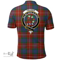 Scottish Fraser Ancient Clan Tartan Polo Shirt - Crest Classic Scottish Plaid Tartan Plaid