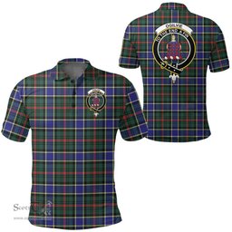Scottish Ogilvie Of Airlie Ancient Clan Tartan Polo Shirt - Crest Classic Scottish Plaid Tartan Plaid