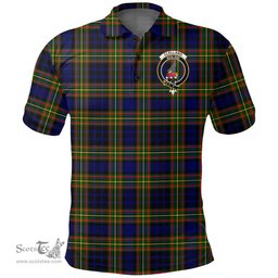 Scottish Clelland Modern Clan Tartan Polo Shirt - Crest Classic Scottish Plaid Tartan Plaid