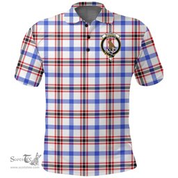 Scottish Boswell Modern Clan Tartan Polo Shirt - Crest Classic Scottish Plaid Tartan Plaid