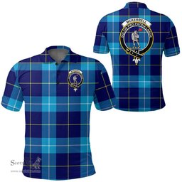 Scottish Mckerrell Clan Tartan Polo Shirt - Crest Classic Scottish Plaid Tartan Plaid