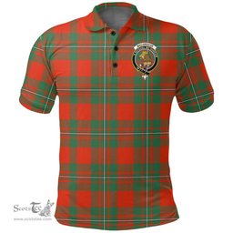 Scottish Macgregor Ancient Clan Tartan Polo Shirt - Crest Classic Scottish Plaid Tartan Plaid