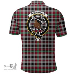Scottish Borthwick Ancient Clan Tartan Polo Shirt - Crest Classic Scottish Plaid Tartan Plaid