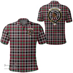 Scottish Borthwick Ancient Clan Tartan Polo Shirt - Crest Classic Scottish Plaid Tartan Plaid